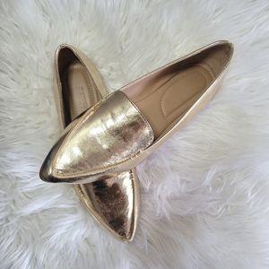 Just Fab Campbell Metallic Loafer Size 5.5